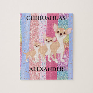 CHIHUAHUA PUZZLE & PERSONALIZED NAME.