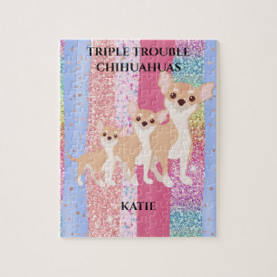 CHIHUAHUA PUZZLE & PERSONALIZED NAME.