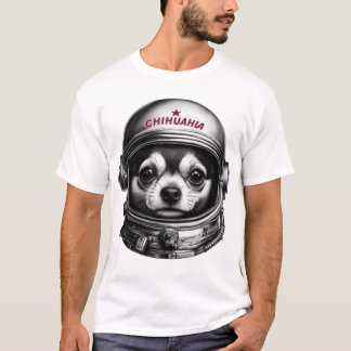 Chihuahua,Retro Soviet Space Dog traveller T-Shirt