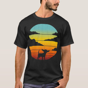 Chihuahua Retro Vintage 60s 70s Sunset Dog Lovers  T-Shirt