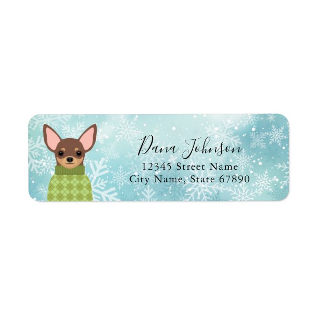 Chihuahua Return Address Labels (Front)