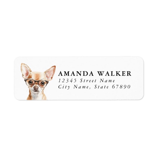 Chihuahua Return Address Labels (Front)