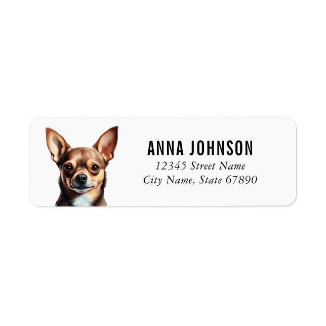 Chihuahua Return Address Labels (Front)