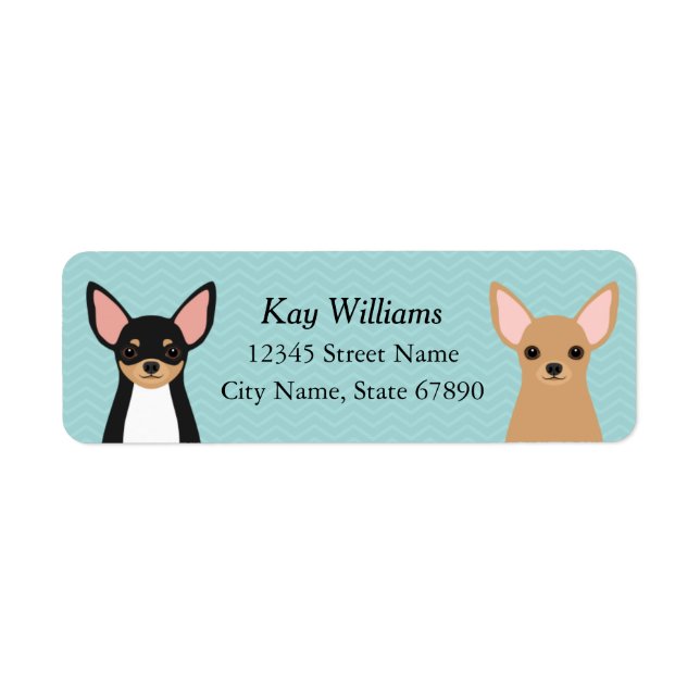 Chihuahua Return Address Labels (Front)