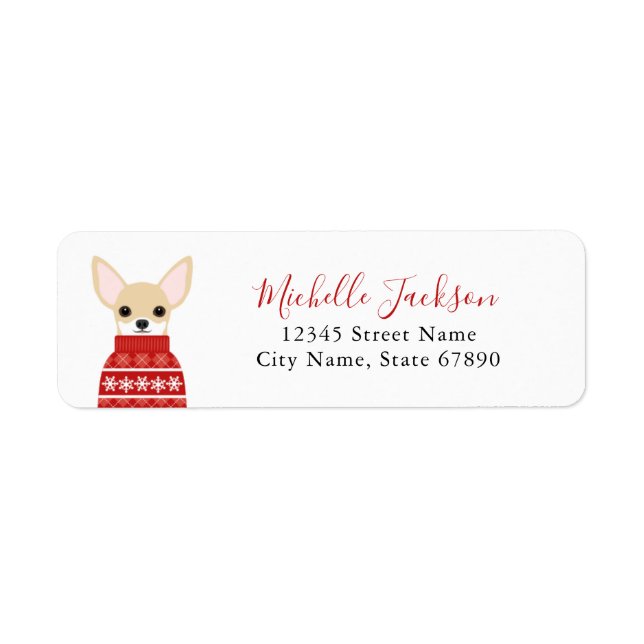 Chihuahua Return Address Labels (Front)
