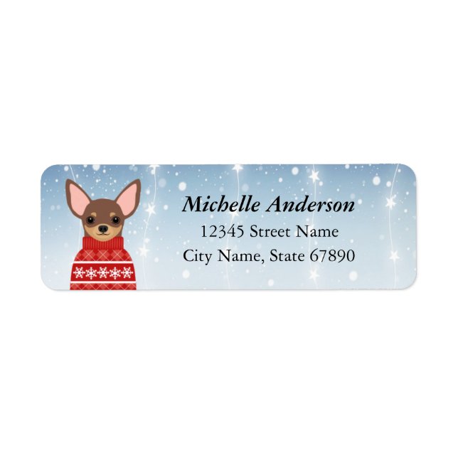 Chihuahua Return Address Labels (Front)