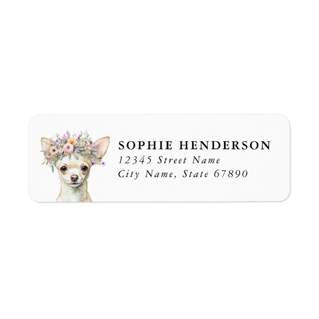 Chihuahua Return Address Labels (Front)