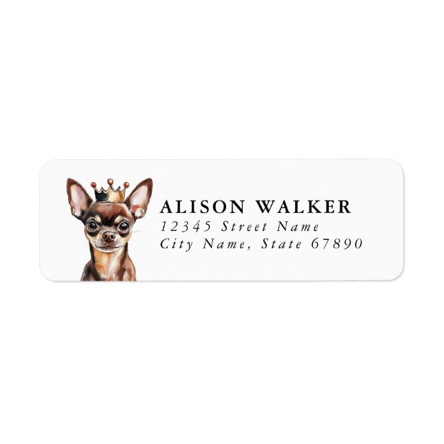 Chihuahua Return Address Labels (Front)