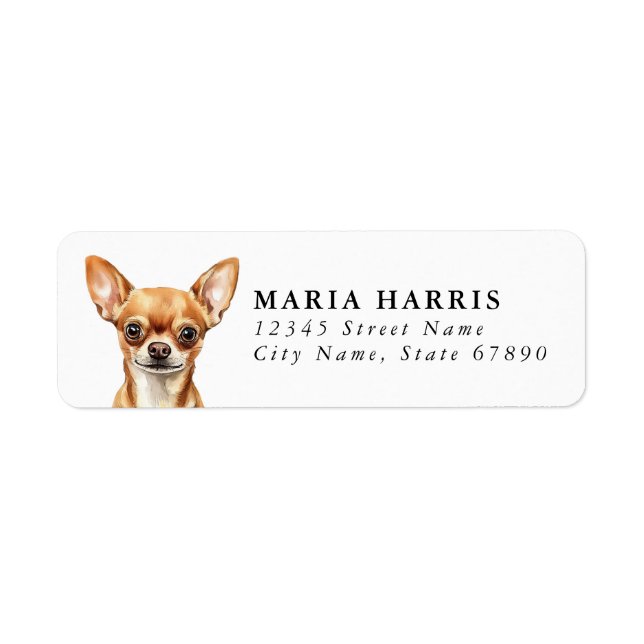 Chihuahua Return Address Labels (Front)