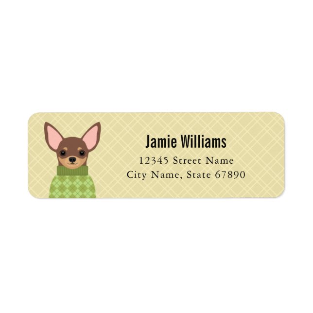 Chihuahua Return Address Labels (Front)