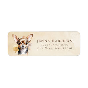 Chihuahua Return Address Labels