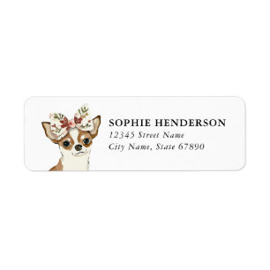 Chihuahua Return Address Labels