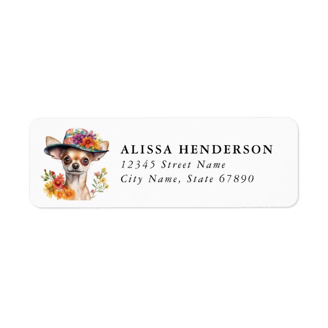 Chihuahua Return Address Labels (Front)