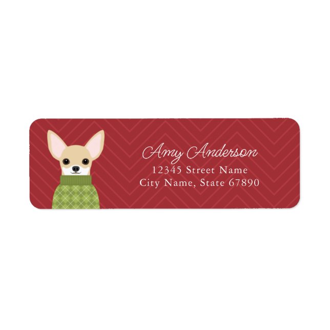 Chihuahua Return Address Labels (Front)