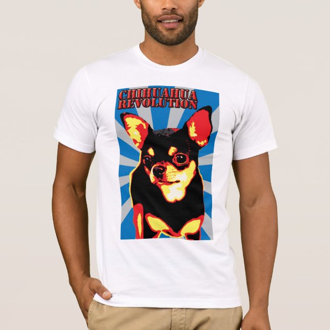 chihuahua revolution - blue T-Shirt (Front)
