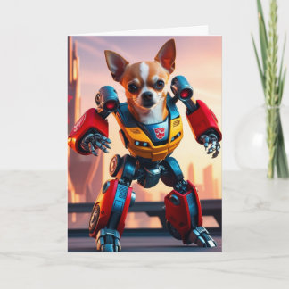 Chihuahua Robot Card