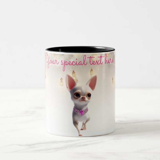 Chihuahua Runway Model Coffee Mug (Center)