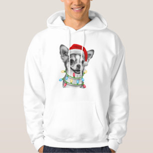 Chihuahua Santa Christmas Tree Lights Xmas Boys Do Hoodie