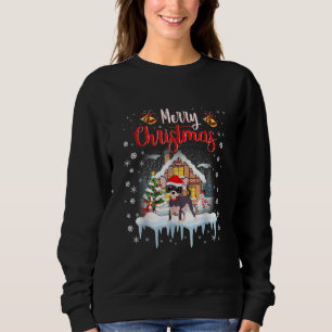 chihuahua santa hat merry christmas dog lover sweatshirt