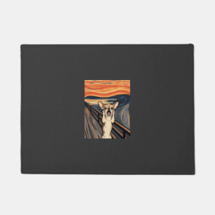 Chihuahua Scream Expressionist Dog Art_1 Doormat