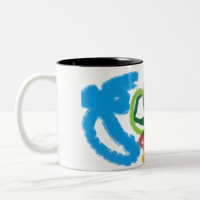  Chihuahua set  Two-Tone Coffee Mug (Left)