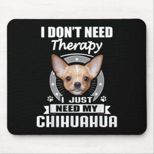Chihuahua Shirt & Tees Uni-adults Black Small Mouse Pad