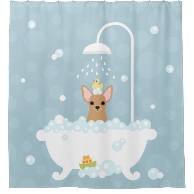 Chihuahua Shower Curtain (Front)