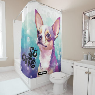chihuahua shower curtain cute dog gift for kid