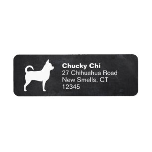 Chihuahua Silhouette Return Address Label