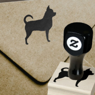 Chihuahua Silhouette Rubber Stamp