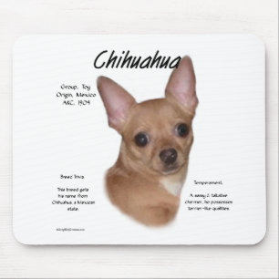 Chihuahua (smooth) History Design Mouse Pad