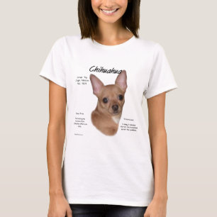 Chihuahua (smooth) History Design T-Shirt