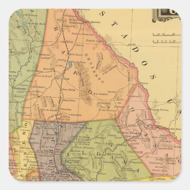 Chihuahua Square Sticker (Front)