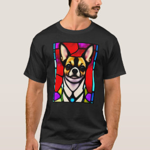 Chihuahua - Stained Glass Pop Art Premium_2 T-Shirt