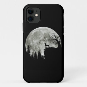 Chihuahua Standing On Mountain Moonlight Halloween iPhone 11 Case