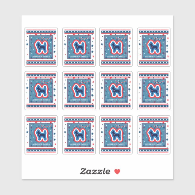 Chihuahua Stars Red White And Blue 4th Of July (Sheet)