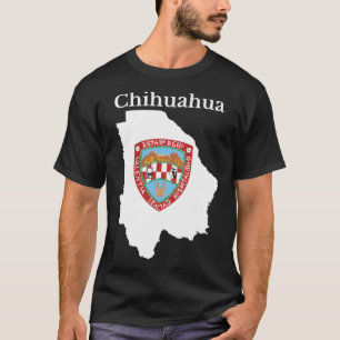 Chihuahua State Flag Map, Mexico T-Shirt