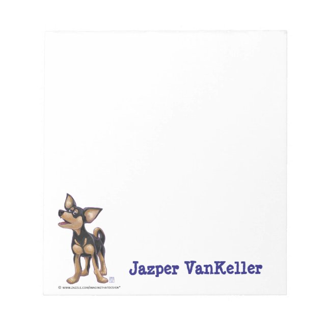Chihuahua Stationery Notepad (Front)