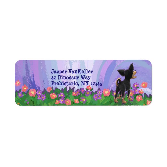 Chihuahua Stationery Return Address Label (Front)