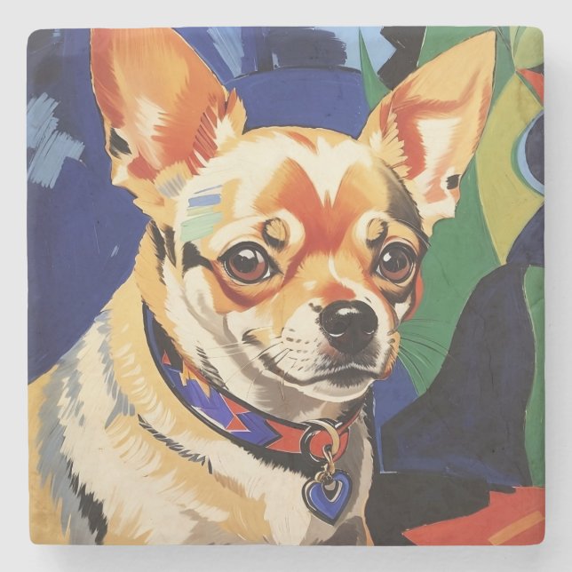 Chihuahua Stone Coaster (Front)