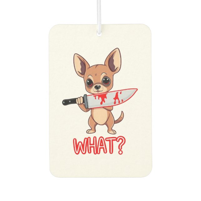 Chihuahua Sweet Little Pup Car Air Freshener (Front)