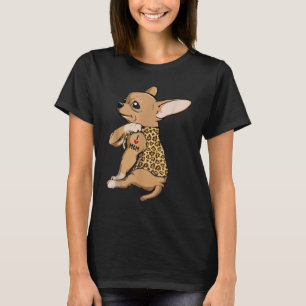 Chihuahua Tattoo I Love Mom T-Shirt