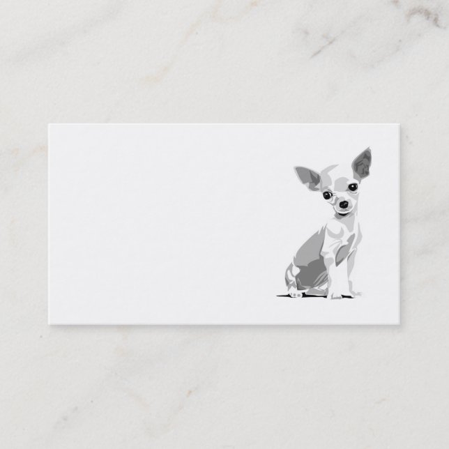 Chihuahua template business card (Front)