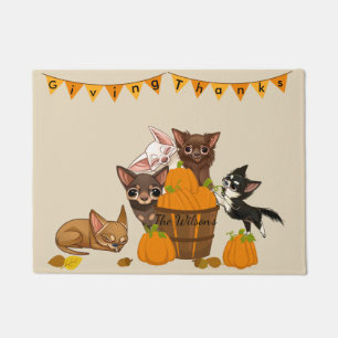Chihuahua Thanksgiving Doormat