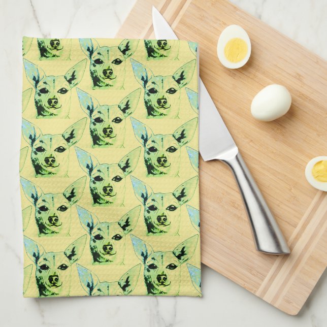 Chihuahua Themed Kitchen Towels (Quarter Fold)
