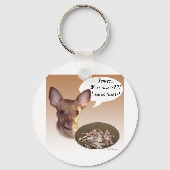 Chihuahua Turkey Key Ring (Front)