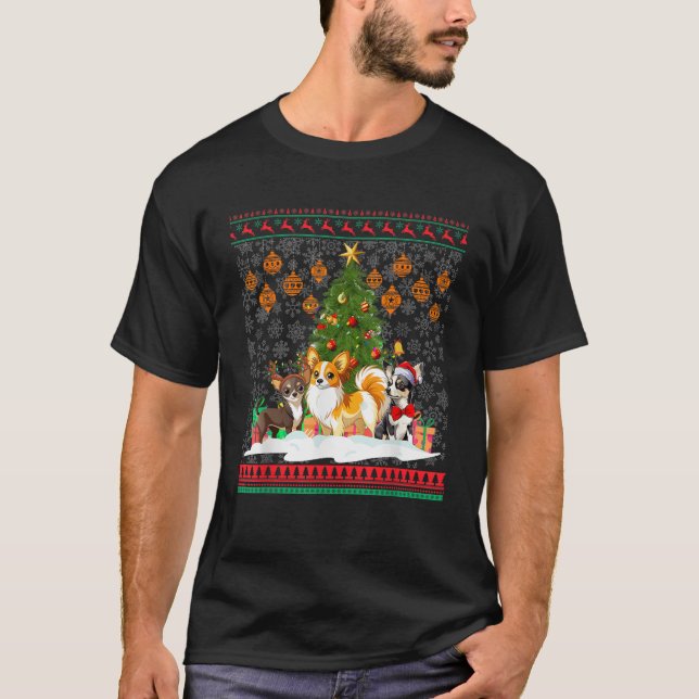Chihuahua Ugly Christmas Chihuahua Xmas Party  T-Shirt (Front)