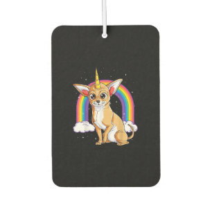 chihuahua unicorn girls space galaxy rainbow do car air freshener