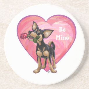Chihuahua Valentine's Day Coaster