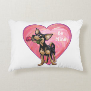 Chihuahua Valentine's Day Decorative Cushion